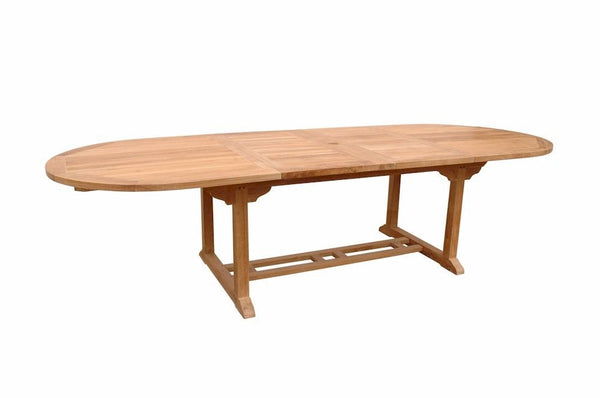 Bahama 117" Oval Extension Table w/ Double Extensions - TBX-117VD
