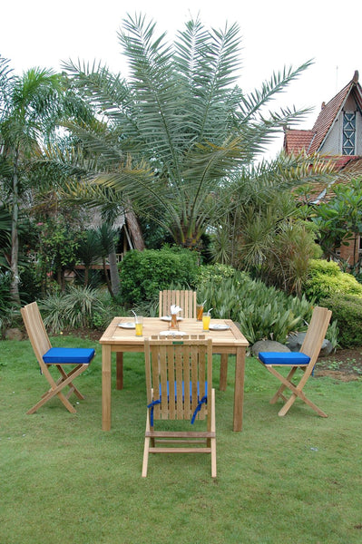 Windsor Comfort Chair 7-Pieces Folding Dining Set - Set-105A