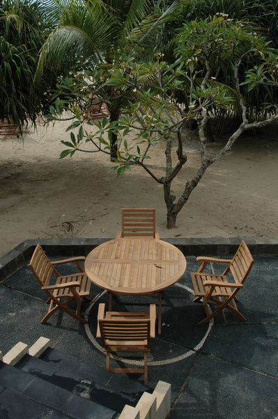 Andrew Bahama 5-Pieces Folding Dining Set - Set-109