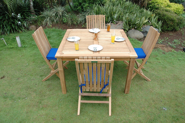 Windsor Comfort Chair 7-Pieces Folding Dining Set - Set-105A