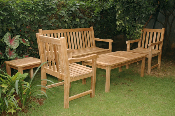 Classic 3-Seater 5-Pieces Conversation Set - Set-44