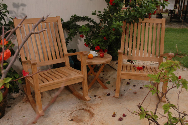 Del-Amo Bahama 3-Pieces Set with Folding Round Side Table - Set-47