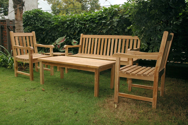 Classic 3-Seater 5-Pieces Conversation Set - Set-44