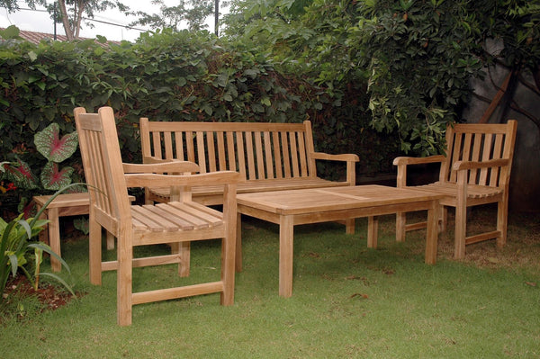Classic 3-Seater 5-Pieces Conversation Set - Set-44