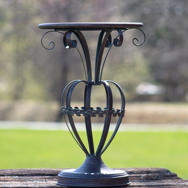 Small Metal Pedestal Plant Stand