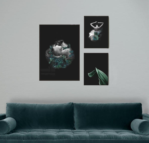 Teal Print