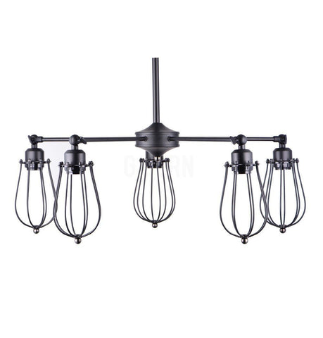 Vintage Industrial Edison Pendant Lamp - 5 Sockets